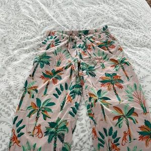 Print Fresh Pajama Pants in Royal Palms print